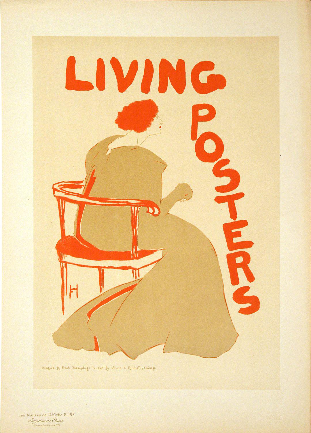 Original Maitres De L'Affiche - Pl 87 Living Posters by Frank Hazenplug