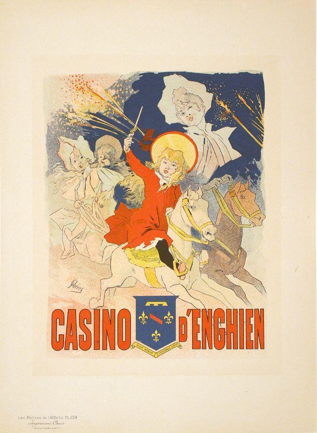 Maitres de L'Affiche Plate 129 Casino D'Enghien by Jules Cheret 1897 Original
