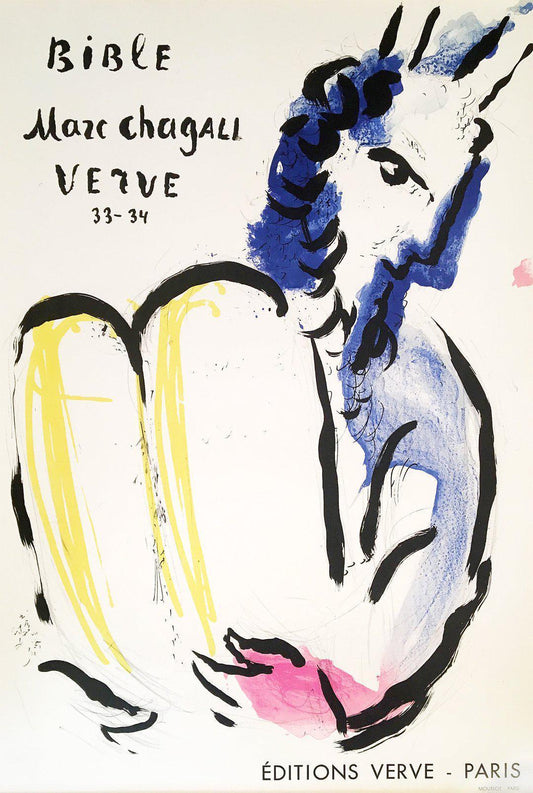 Original Vintage Gallery Poster by Marc Chagall - Bible 1956