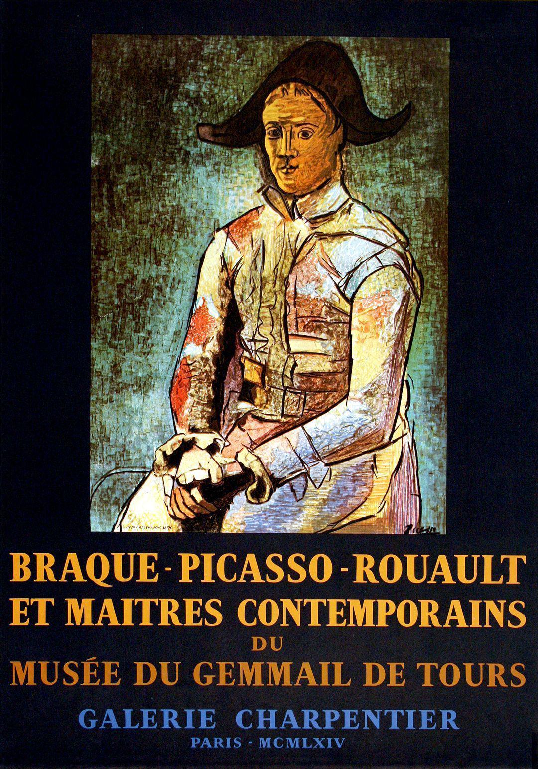 Picasso Musée du Gemmail de Tours Galerie Charpentier Poster 1964