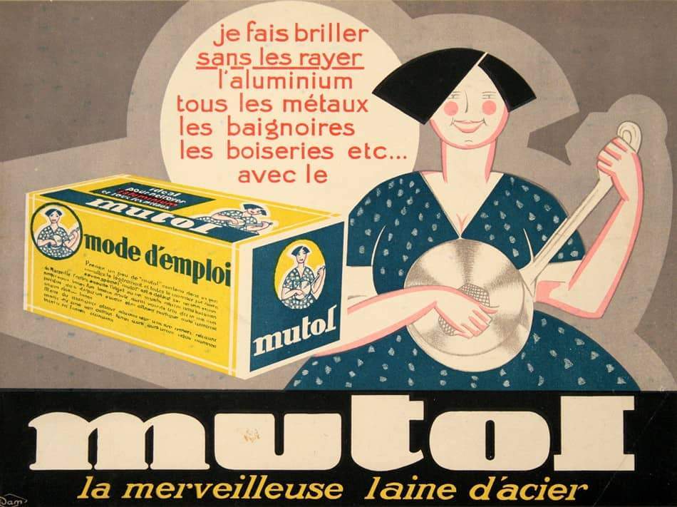 Orignal Poster for Mutol Steel Wool c1935