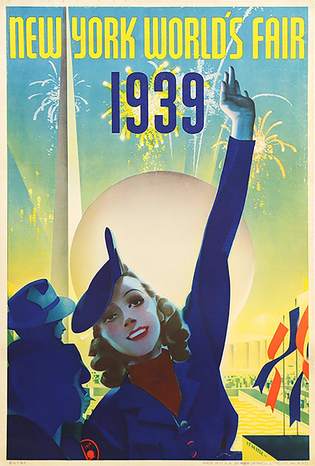 Original New York 1939 World's Fair Poster by Staehle - Medium