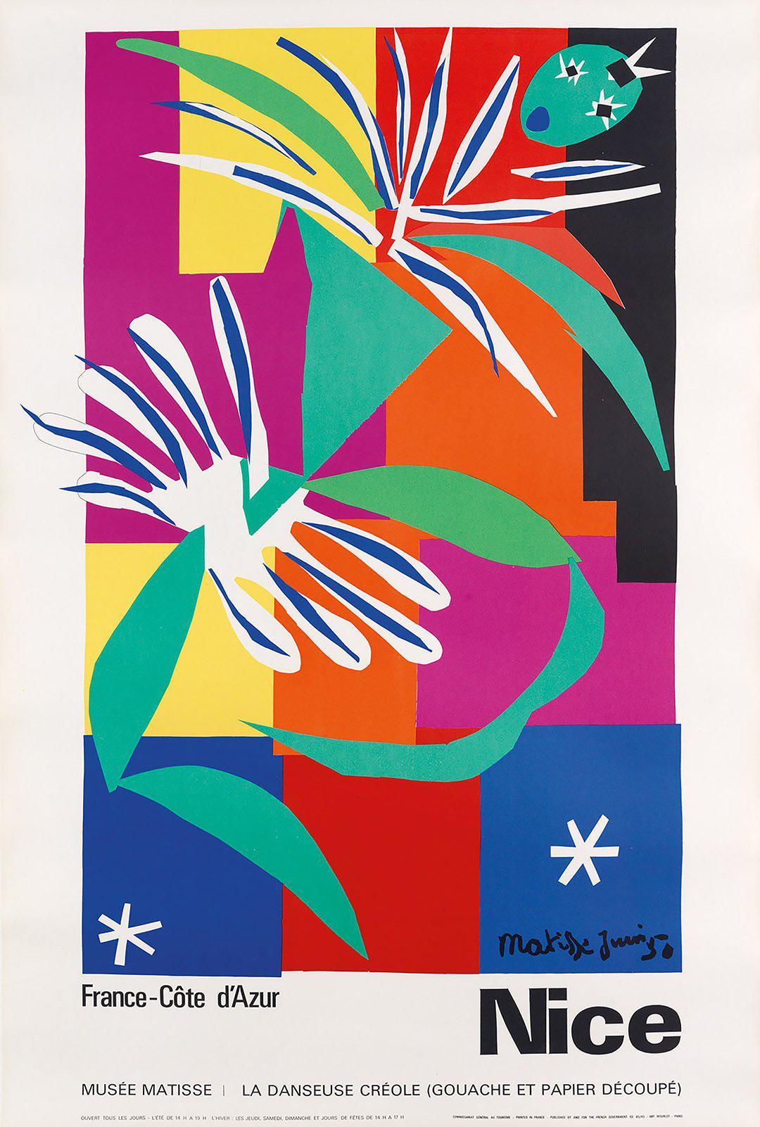 Henri Matisse Vintage Poster - Nice La Danseuse Creole 1965