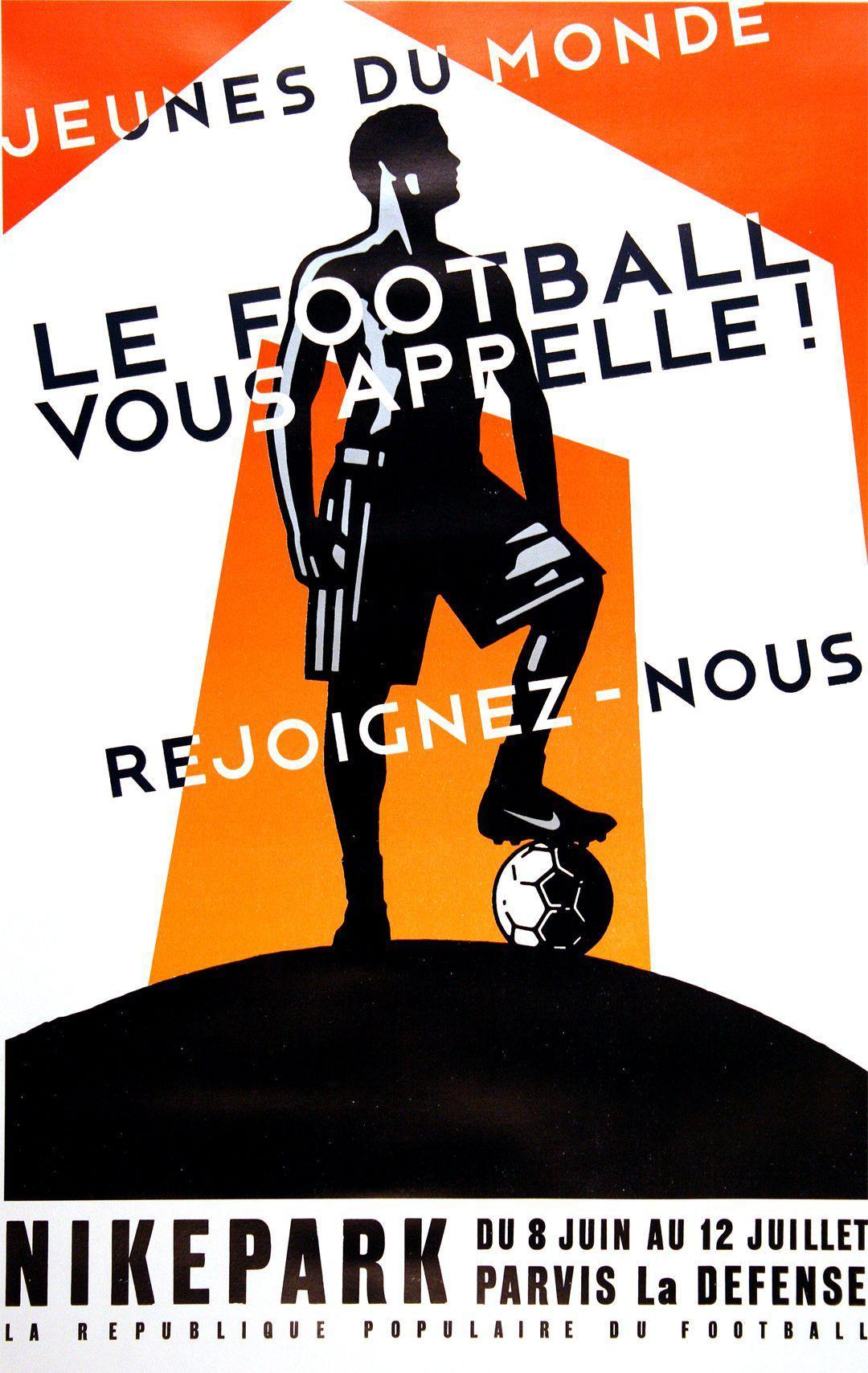 Nike Park Poster 1998 Original - Jeunes du Monde