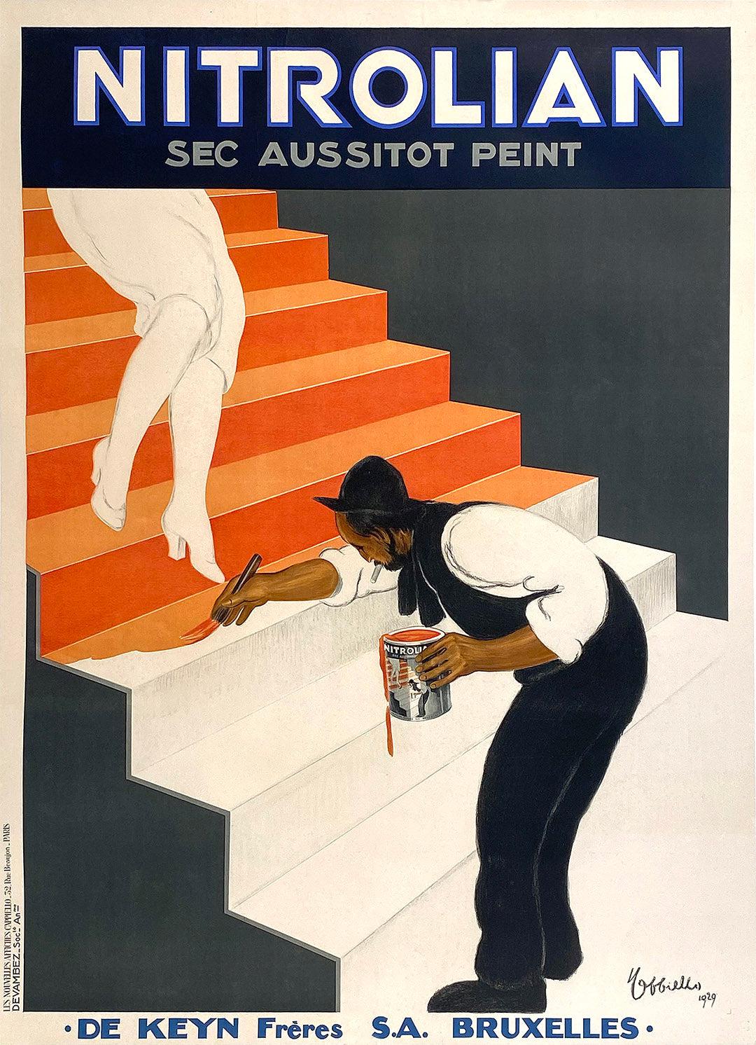 Original Leonetto Cappiello Nitrolian Poster 1929 Painter