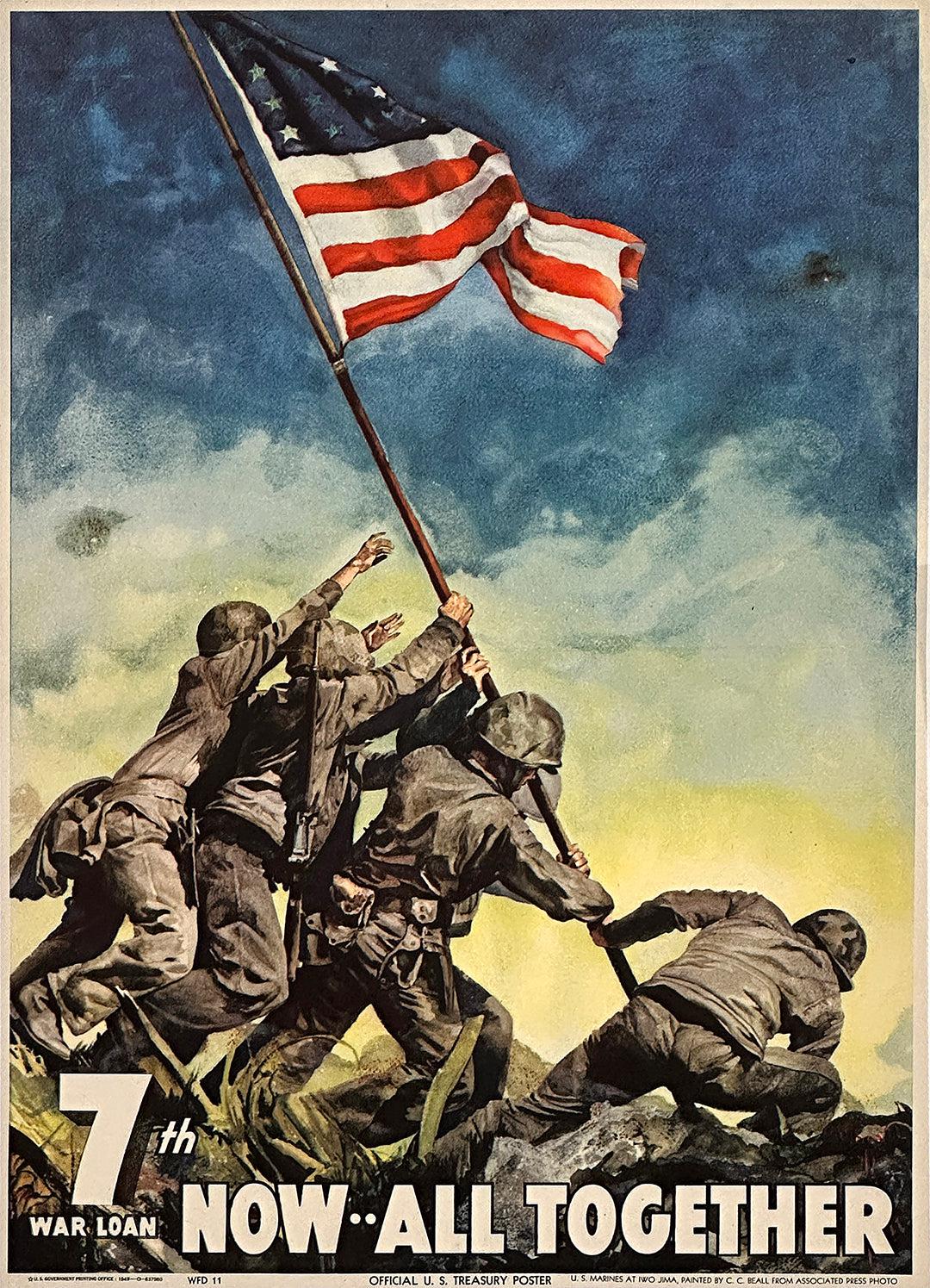 Original Now All Together Poster by C.C. Beall 1945