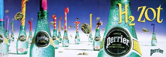 Original Perrier Poster c1990 H2ZOT