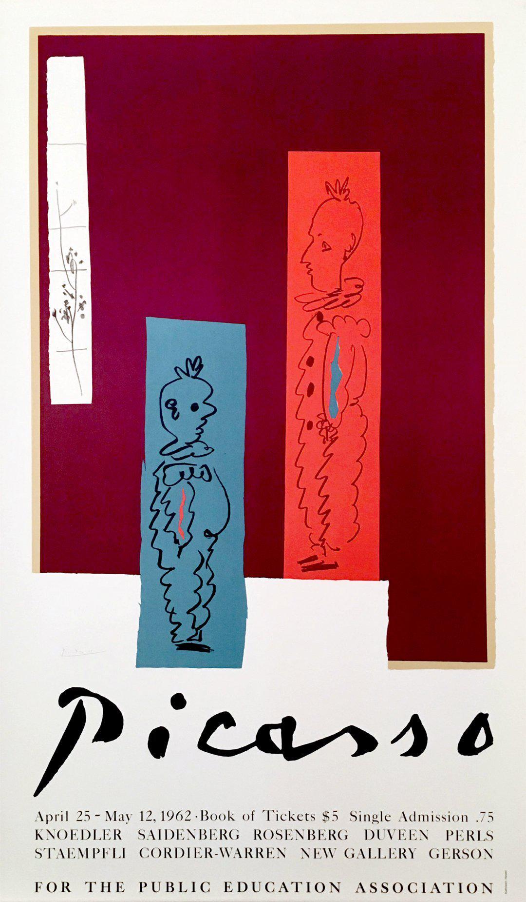 Picasso Original Vintage Gallery Poster - Public Education Association 1962