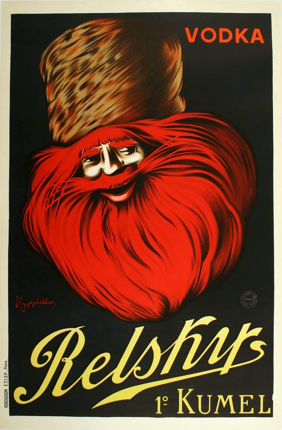 Relsky Vodka Original Vintage Poster circa1925by Leonetto Cappiello
