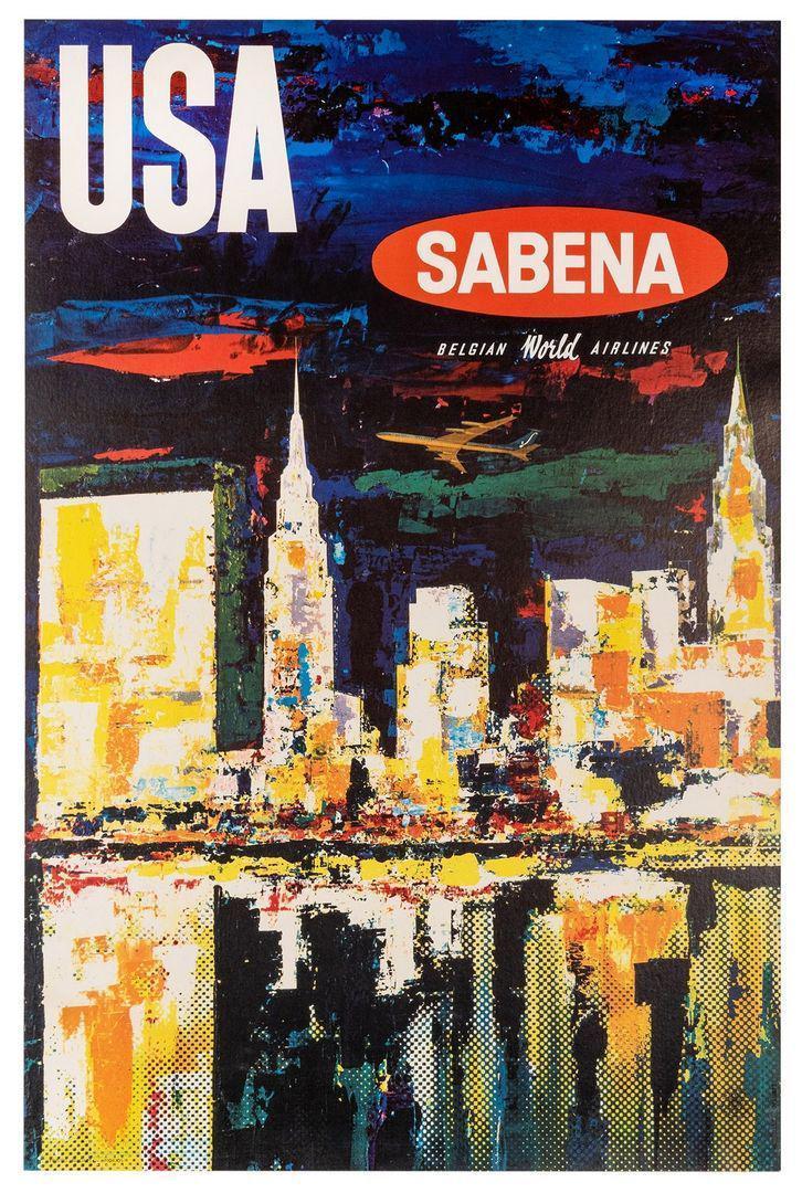 Sabena - USA - New York-Poster-The Ross Art Group