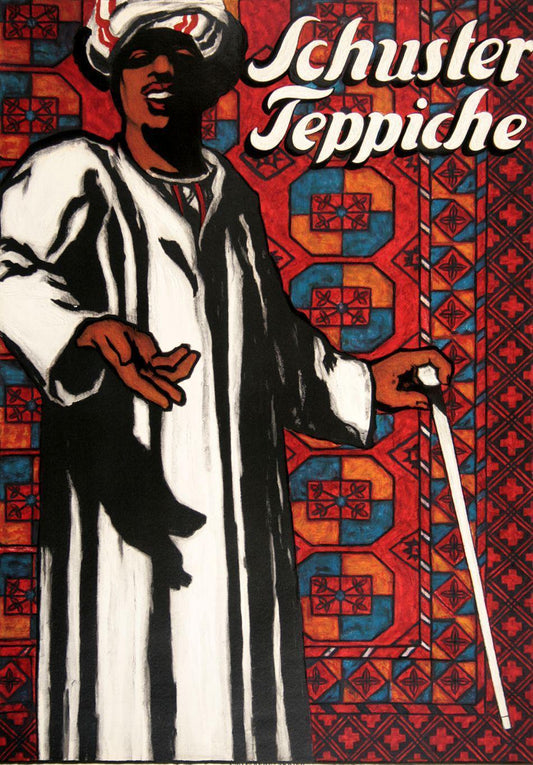 Swiss Original Poster for Schuster Teppiche 1917 by Schaupp