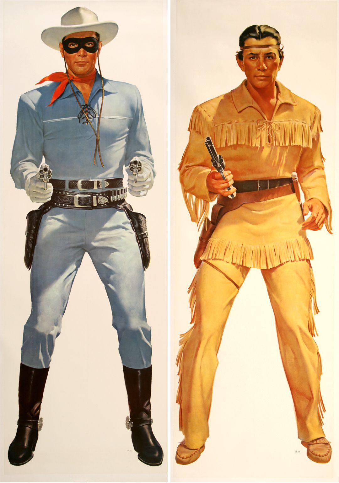 Set of Original Vintage Posters - The Lone Ranger And Tonto 1957