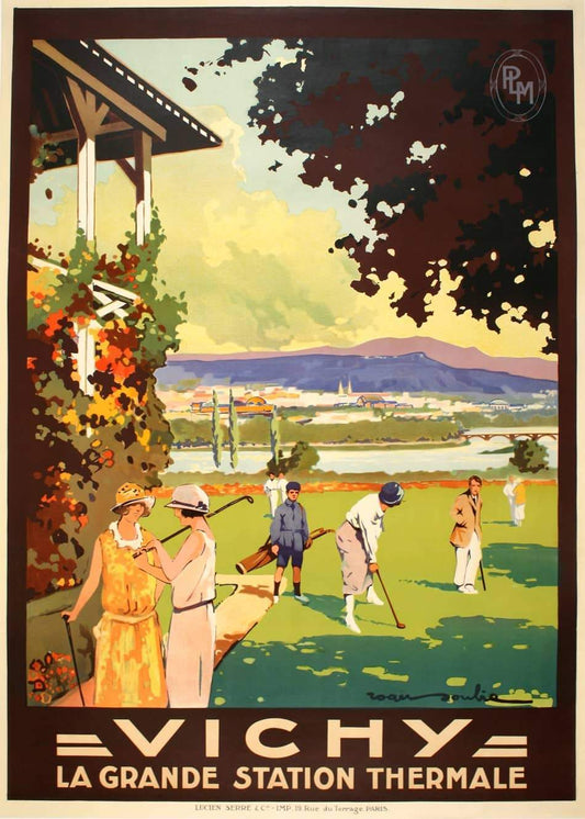 Vichy Travel Poster c1930 by Roger Soubie