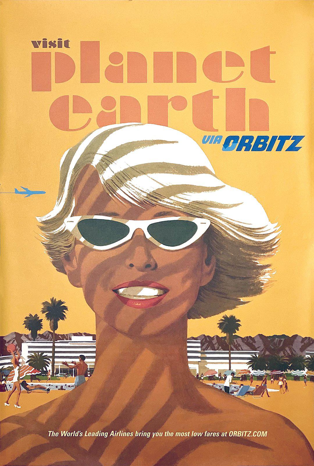 Visit Planet Earth via Orbitz - California after Stan Galli 2001  Original Poster
