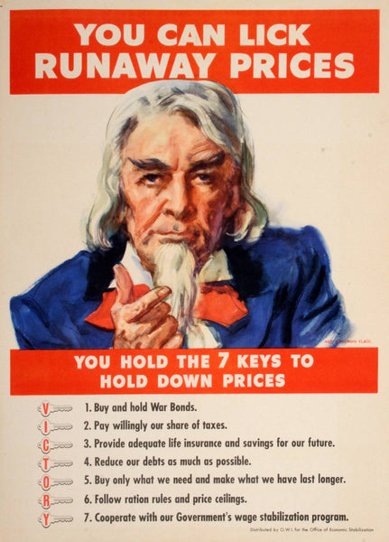 Original James Montgomery Flagg c1942 Poster - You Can Lick